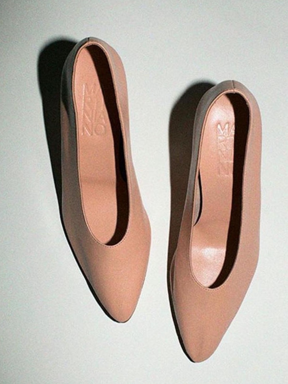 Martiniano Party Heel Peach Glove Leather🍑 Sz 38/US 7.5 Like New